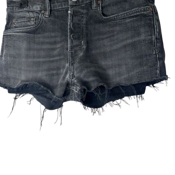 |EUC| ALL SAINTS Cigarette Button Fly Mini Shorts - Picture 4 of 9